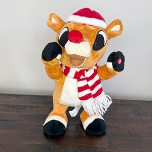 Animated Rudolf by Gemmy Singing Rudolf The Red Nose Reindeer Sidestepper